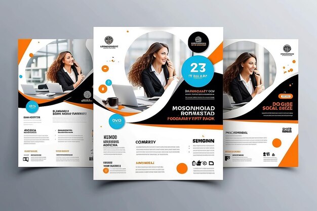 Photo modèle de poste de marketing numérique sur les médias sociaux conception de flyer de marketing d'entreprise