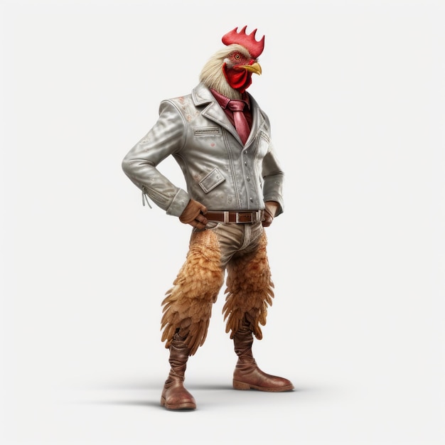 Photo modèle de poulet steelpunk de haute qualité pour fortnite