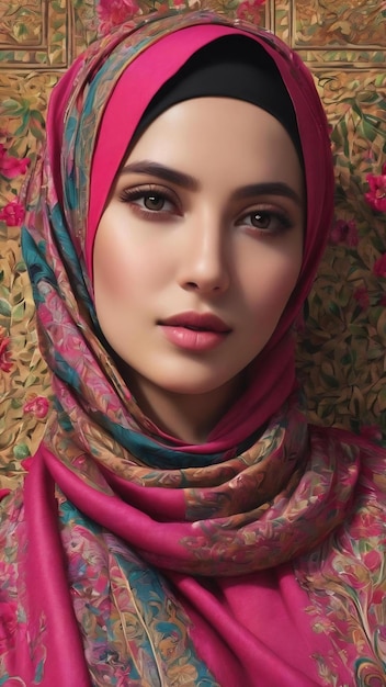 Modèle pour le textile du hijab