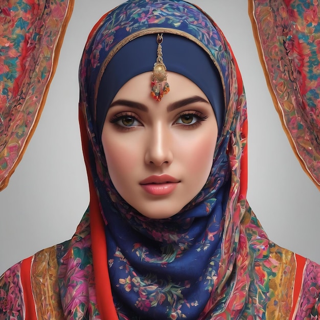 Modèle pour textile hijab