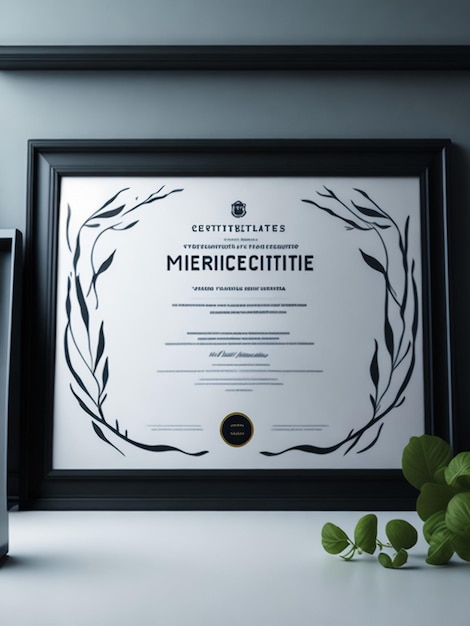 Photo modèle de prix de certificat d'appréciation créatif