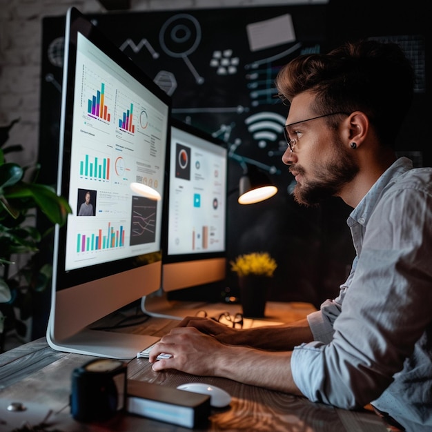 Modèle de publication de l'agence de marketing numérique du PSD et des médias sociaux de l'entreprise