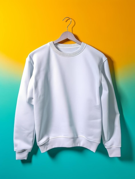 Un modèle de pull blanc en blanc génératif