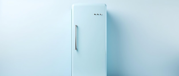 Photo modèle de réfrigérateur vide à l'arrière-plan avec espace de copie pour le texte