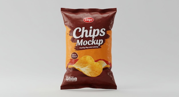 Modèle de sac à chips et modèle d'emballage de chips