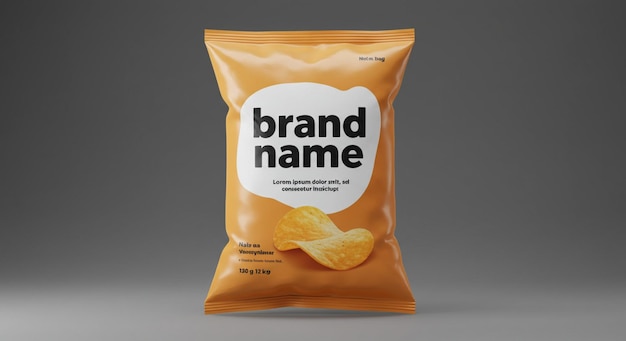 Modèle de sac à chips et modèle d'emballage de chips