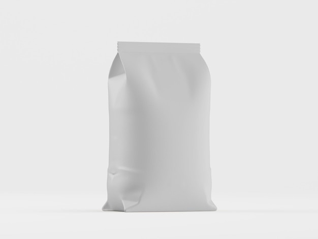 Modèle de sac d'emballage blanc