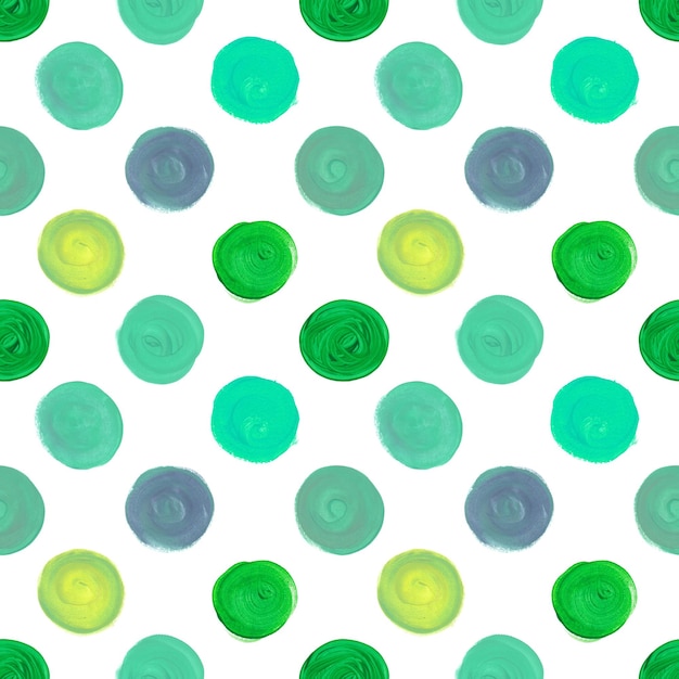 Modèle sans couture abstrait à pois verts Cercles verts vifs pour la conception Papier d'emballage scrapbooking impression élégante couverture carte postale impression