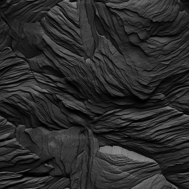 Modèle sans couture avec conception de fond de papier peint de texture de mur d'ardoise noire en béton AI générative