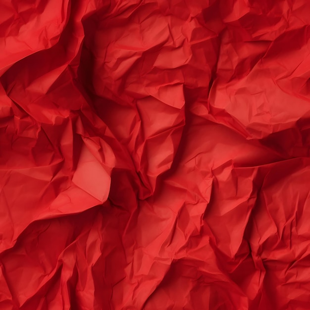 Modèle sans couture avec du papier froissé rouge