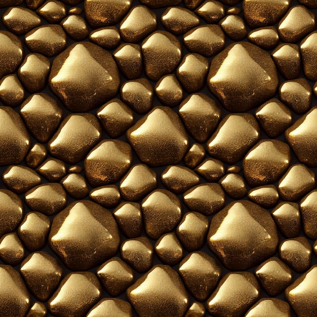 Modèle sans couture dynamique abstrait métallique doré Fond brillant doré luxueux