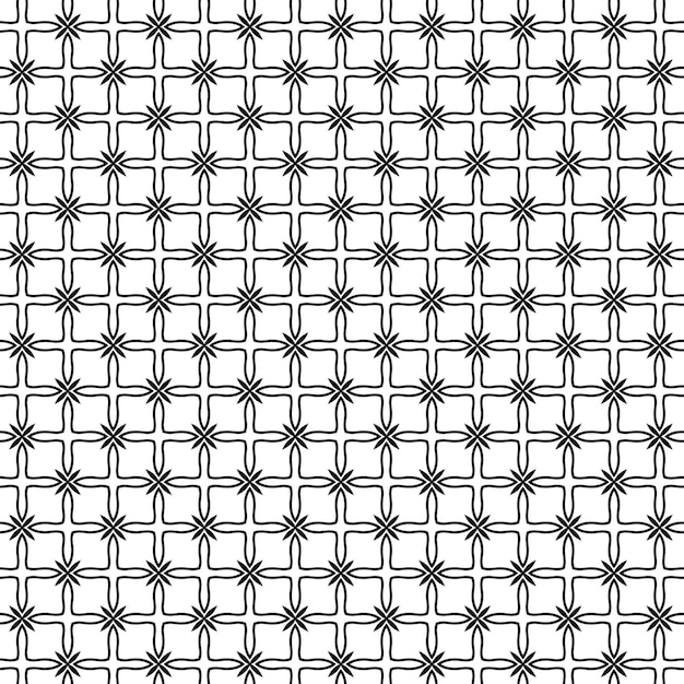 Modèle sans couture des formes géométriques noires et blanches.