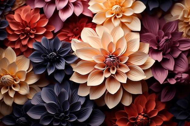 Modèle sans couture avec illustration aquarelle de fleurs