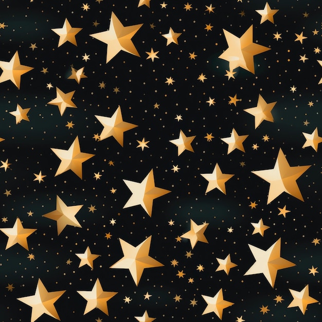 Modèle sans couture d'illustration d'étoiles de ciel nocturne