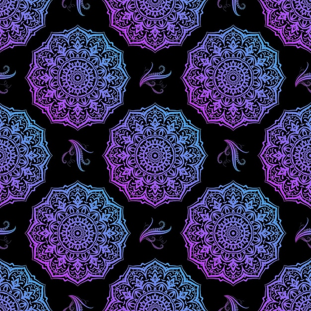 modèle sans couture mandala