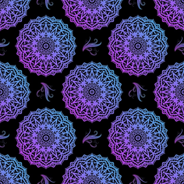 modèle sans couture mandala