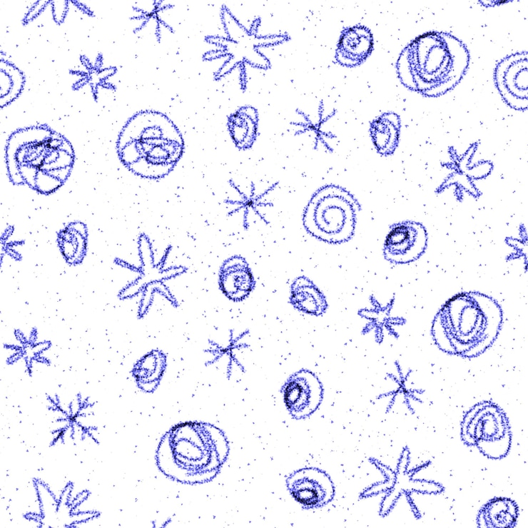 Photo modèle sans couture de noël de flocons de neige dessinés à la main. flocons de neige volants subtils sur fond de flocons de craie. superposition de neige dessinée à la main à la craie vivante. décoration supplémentaire de la saison des vacances.