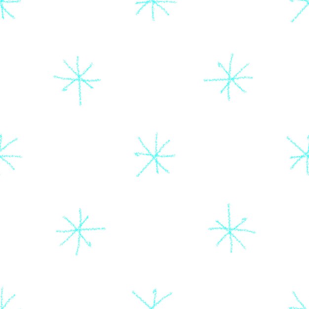Modèle sans couture de Noël de flocons de neige dessinés à la main. Flocons de neige volants subtils sur fond de flocons de neige à la craie. Superposition de neige dessinée à la main à la craie. Décoration décente des fêtes de fin d'année.