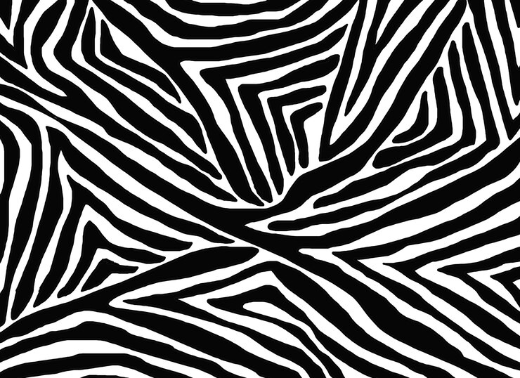 Photo modèle sans couture avec peau de zèbre