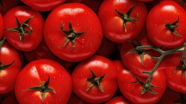 Modèle sans couture de tomates mûres