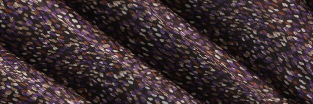 Modèle sans couture Vintage pois violet rose vif sur tissu multicolore disposé au hasard