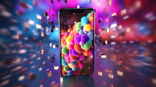 modèle de smartphone rendu 3D