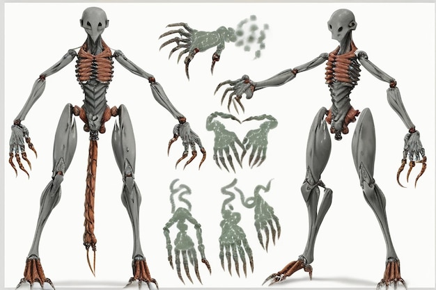 Photo modèle de squelette humain de recherche médicale modèle de squelette d'anatomie du corps humain