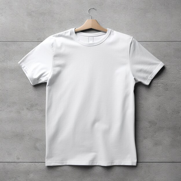 Un modèle de t-shirt blanc en blanc généré par l'intelligence artificielle