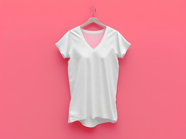 Photo modèle de t-shirt en blanc modèle de t-shirt blanc