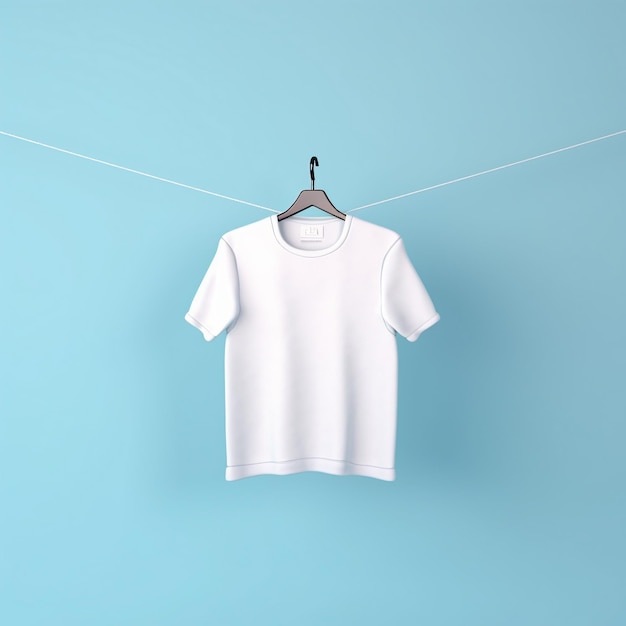 Photo modèle de t-shirt blanc sans étiquette sans logo