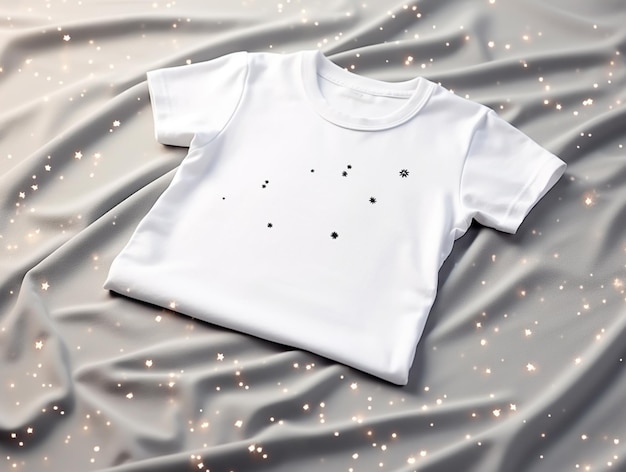 Modèle de t-shirt en blanc