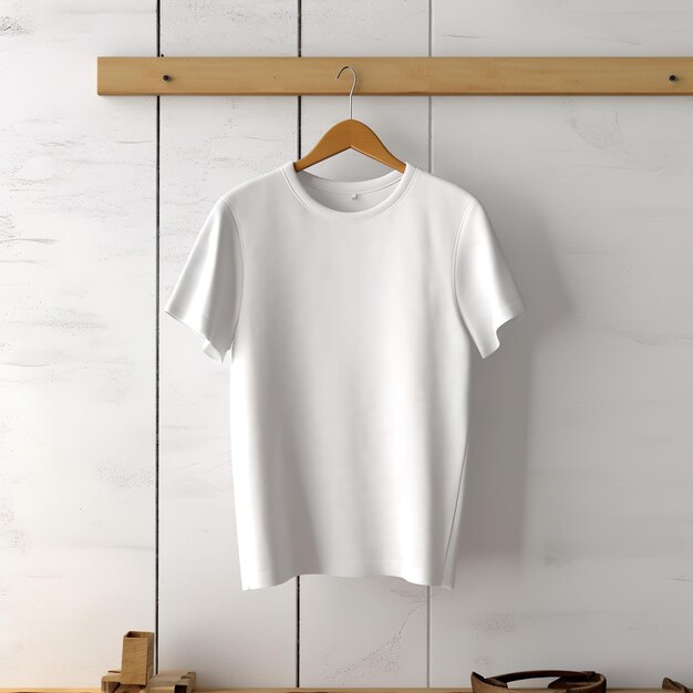 Modèle de T-shirt blanc