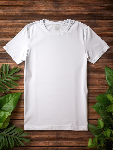 Modèle de T-shirt blanc