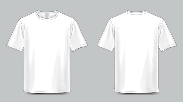 modèle de t-shirt blanc