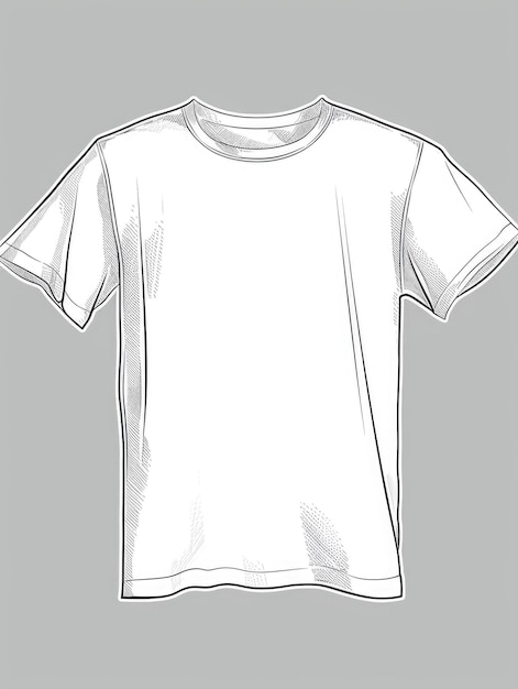 Photo modèle de t-shirt blanc