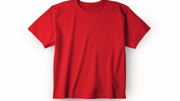 modèle de t-shirt rouge pour maquette