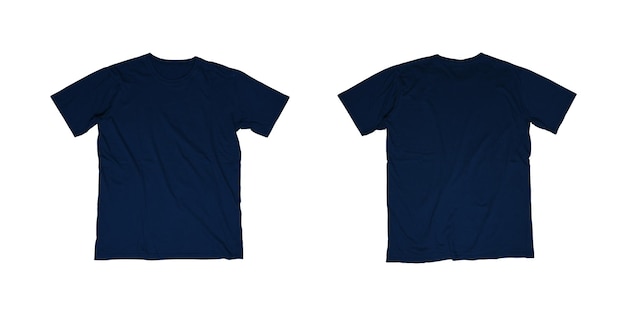 Modèle de t-shirt uni bleu marine