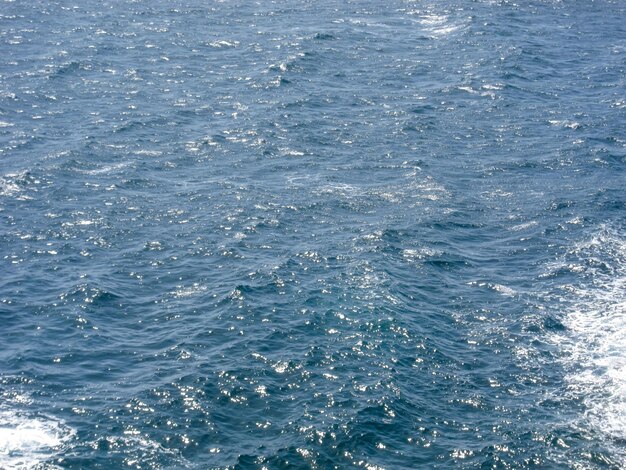 Modèle de texture de l'eau bleue à midi sur l'océan Atlantique