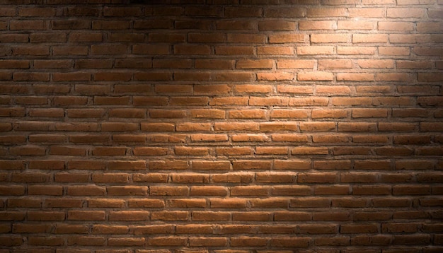 modèle de texture de fond de mur de brique classique pour une utilisation dans la conception de la lumière spectaculaire éclairée