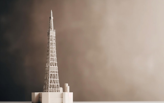 Un modèle de la tour de la tour du monde