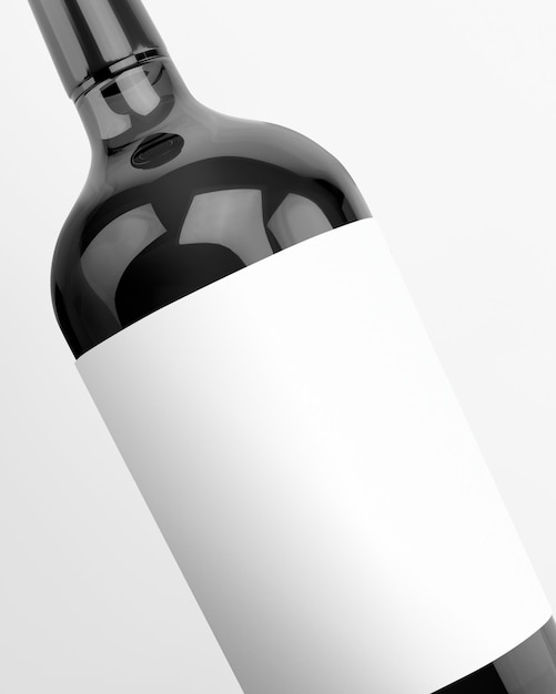 Modèle transparent de l'étiquette du vin png