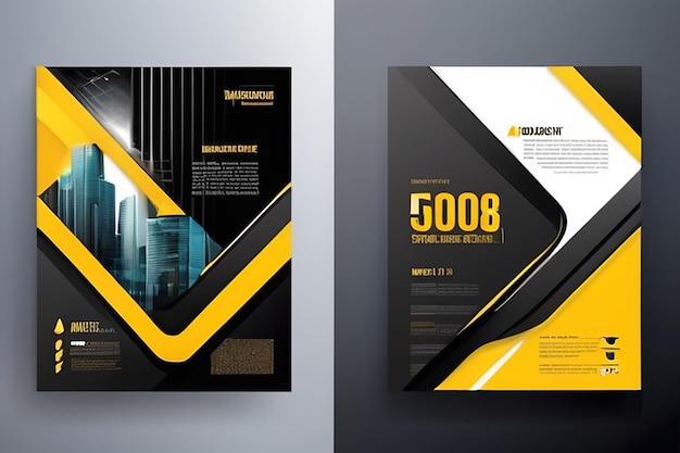 Modèle de vecteur de résumé d'entreprise pour la brochure Rapport annuel Magazine Poster Présentation d'entreprise Portefeuille