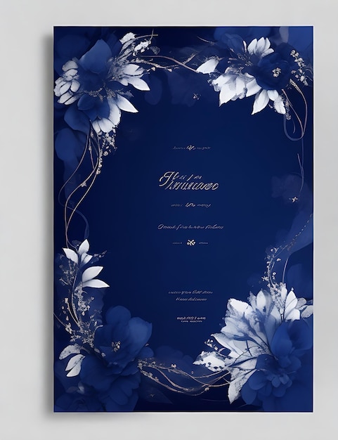 Modèle vectoriel de carte d'invitation de mariage florale colorée