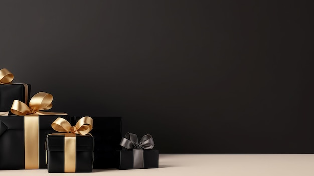 Modèle de vente du vendredi noir avec espace de copie