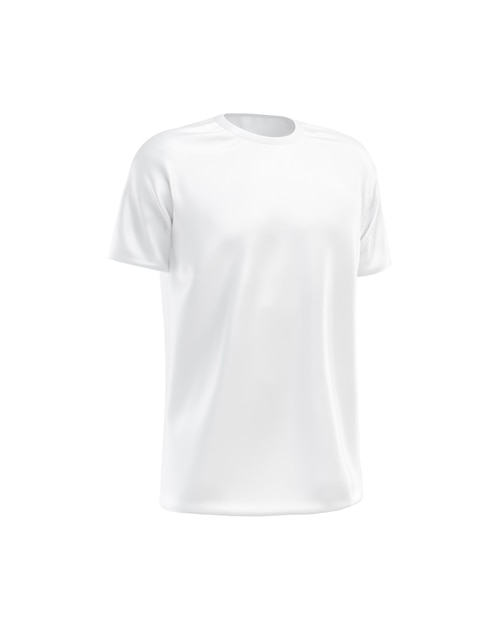 Modèle vierge de t-shirt raglan isolé sur fond blanc