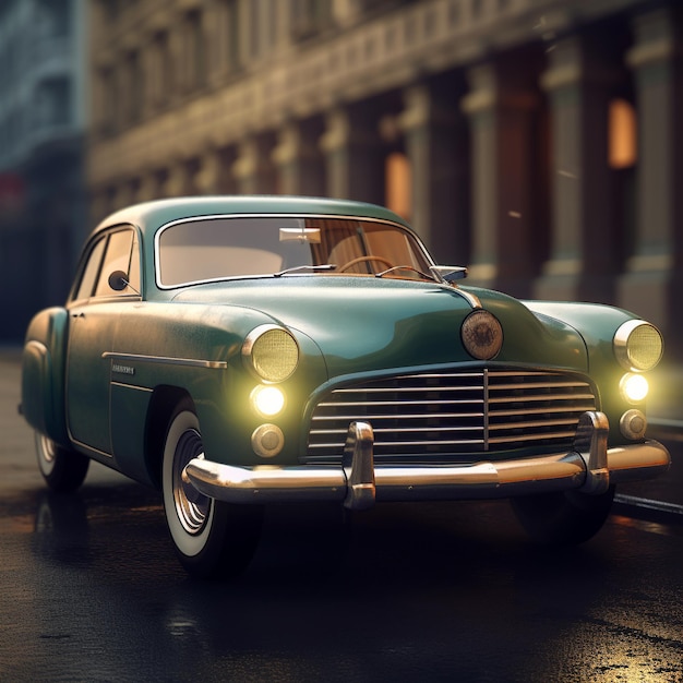 Un modèle de voiture vintage classique