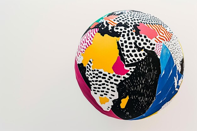 Photo des modèles abstraits de durabilité mondiale sur bampw globe