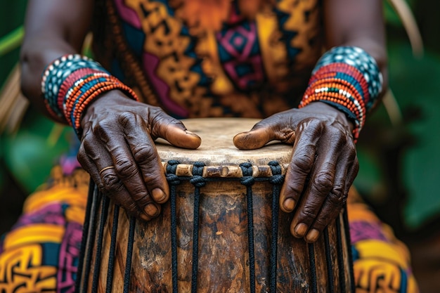 Modèles de battements de tambour africains