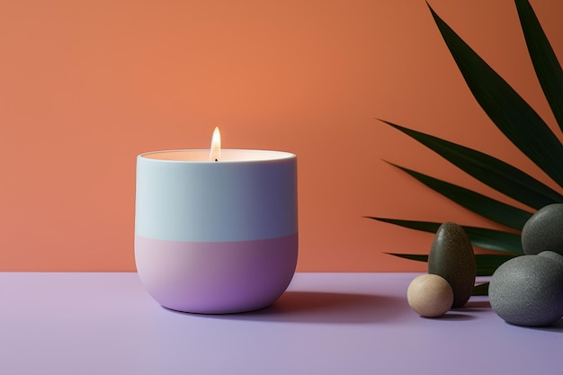 Photo modèles de bougies aromatiques esthétiques pour la décoration de la maison