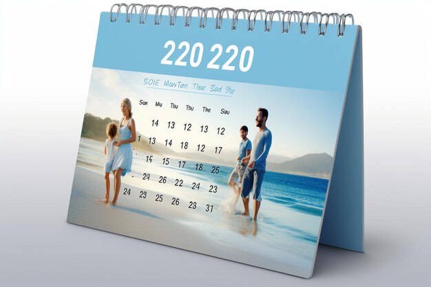 Photo des modèles de calendrier familial personnalisé pour 2024 avec ded 00478 03